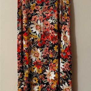 "Natural Life Katie Floral Maxi Dress - High Neck, Sleeveless, Pockets Sz L/XL